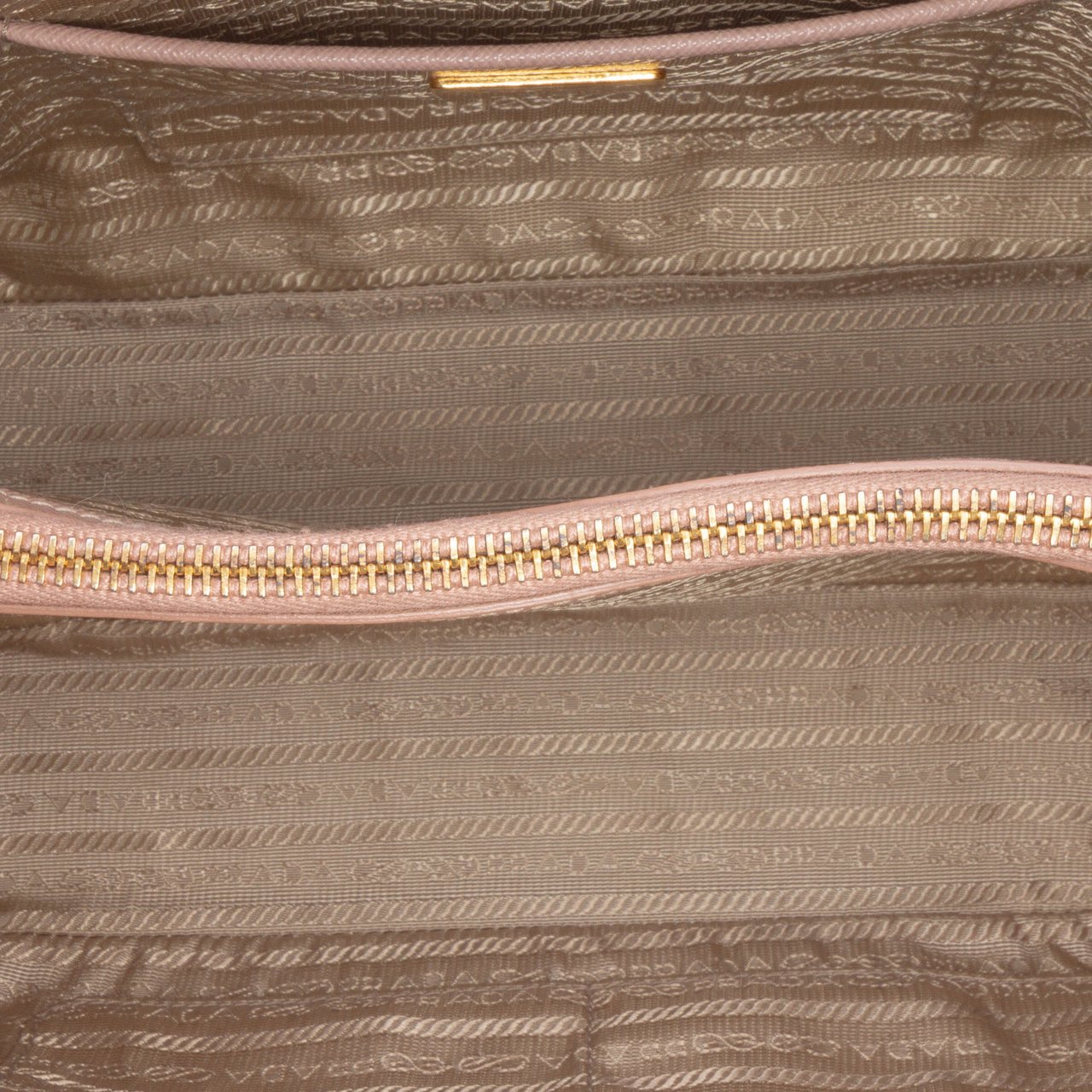 Prada Medium Saffiano Lux Open Promenade Satchel Bruin