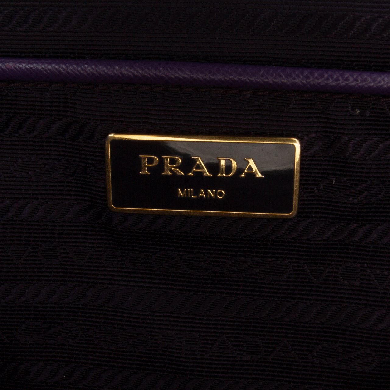 Prada Large Saffiano Lux Galleria Double Zip Satchel Paars