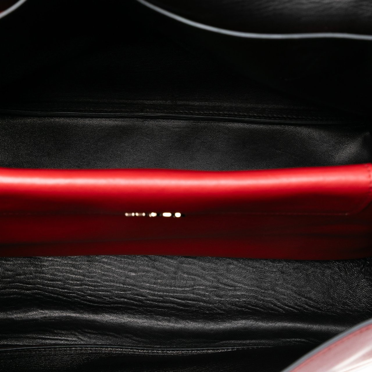 Prada Soft Calf Double Turnlock Satchel Rood