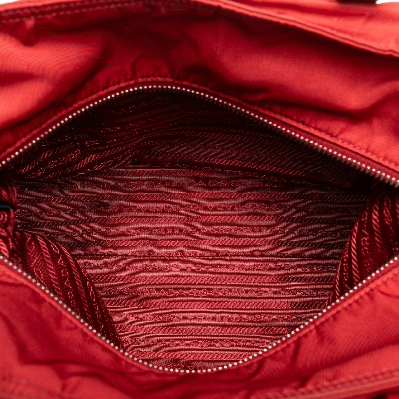 Prada Tessuto Satchel Rood