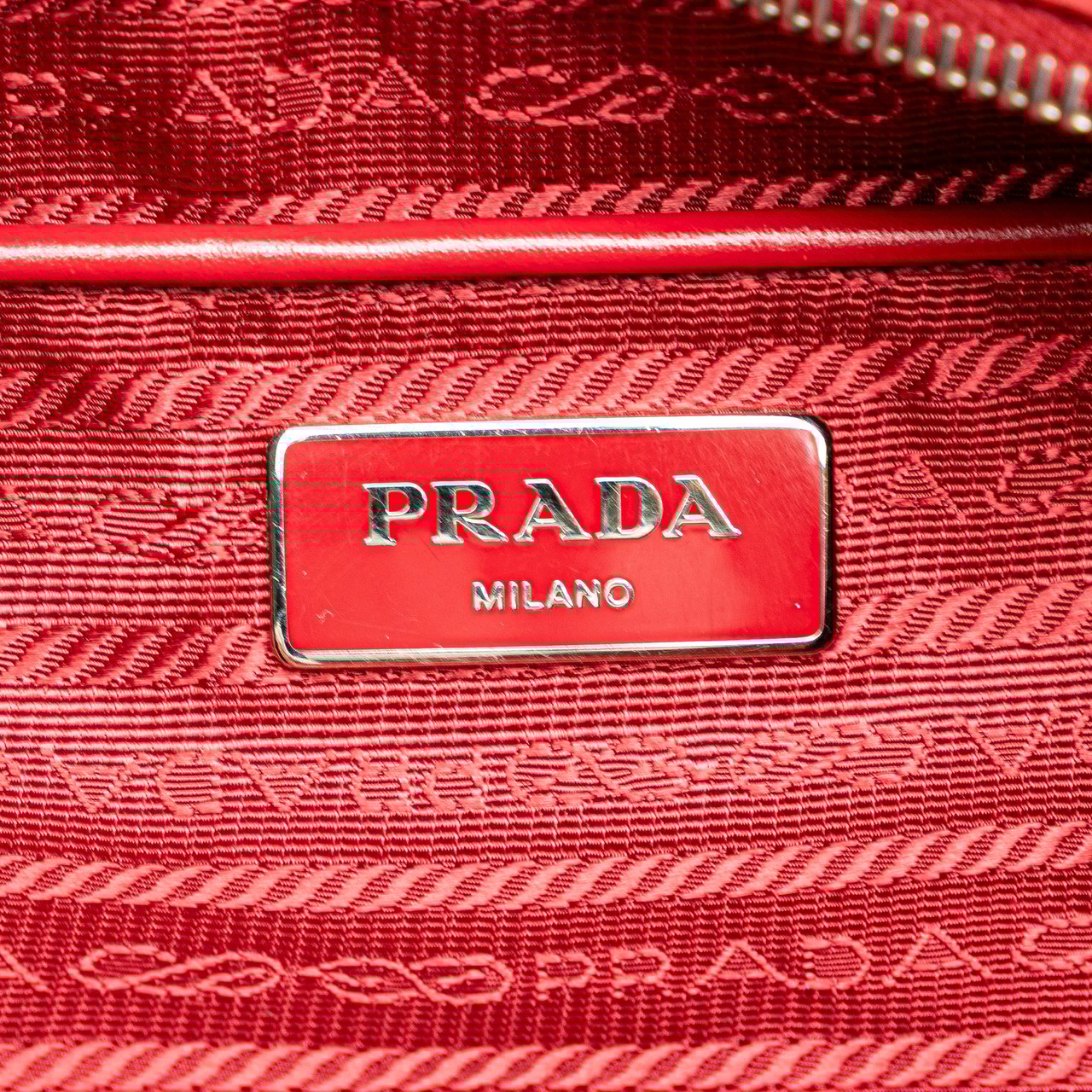 Prada Tessuto Satchel Rood