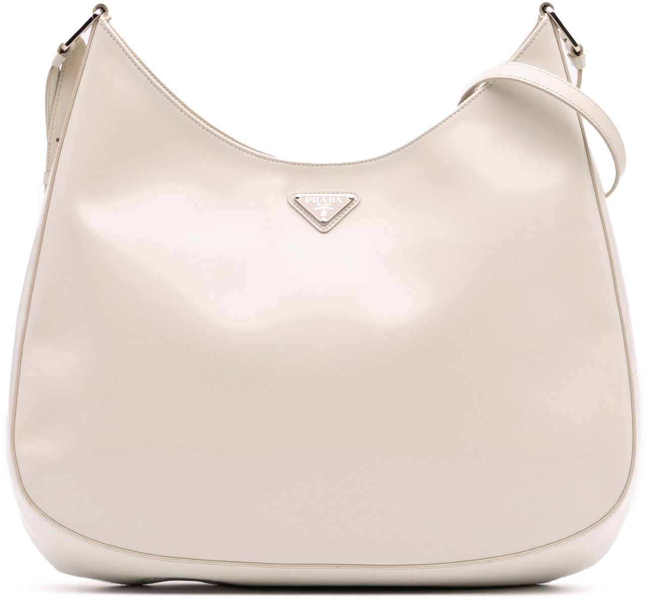 Prada Maxi Spazzolato Cleo Crossbody Wit