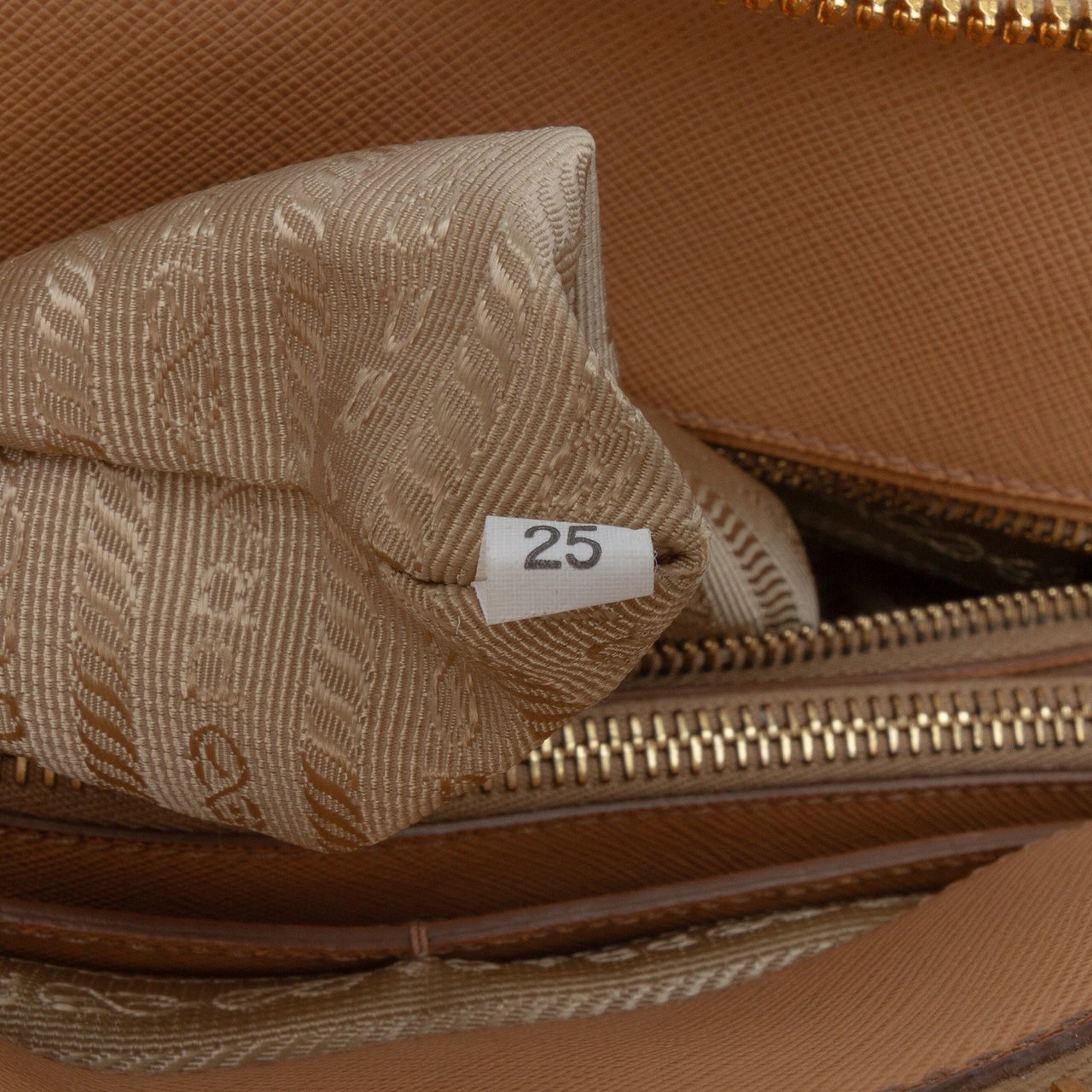 Prada Large Saffiano Lux Promenade Satchel Bruin