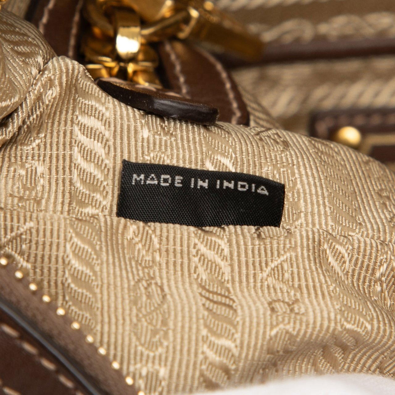 Prada Canvas Canapa Logo Crossbody Bruin