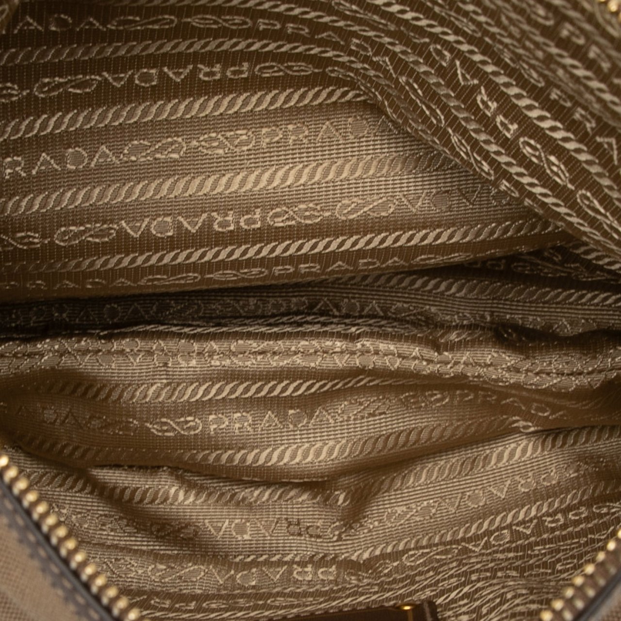 Prada Canvas Canapa Logo Crossbody Bruin