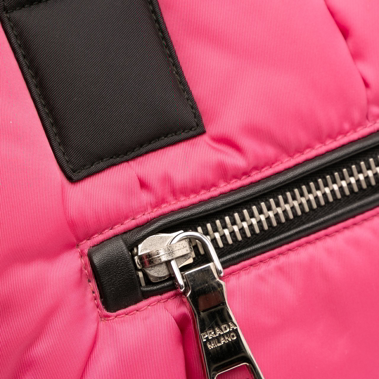 Prada Tessuto Bomber Satchel Roze
