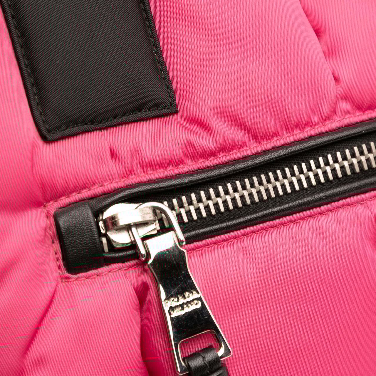 Prada Tessuto Bomber Satchel Roze
