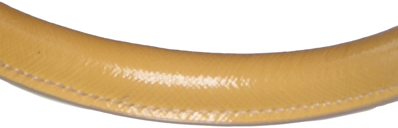 Prada Saffiano Vernice Fori Perforated Tote Geel