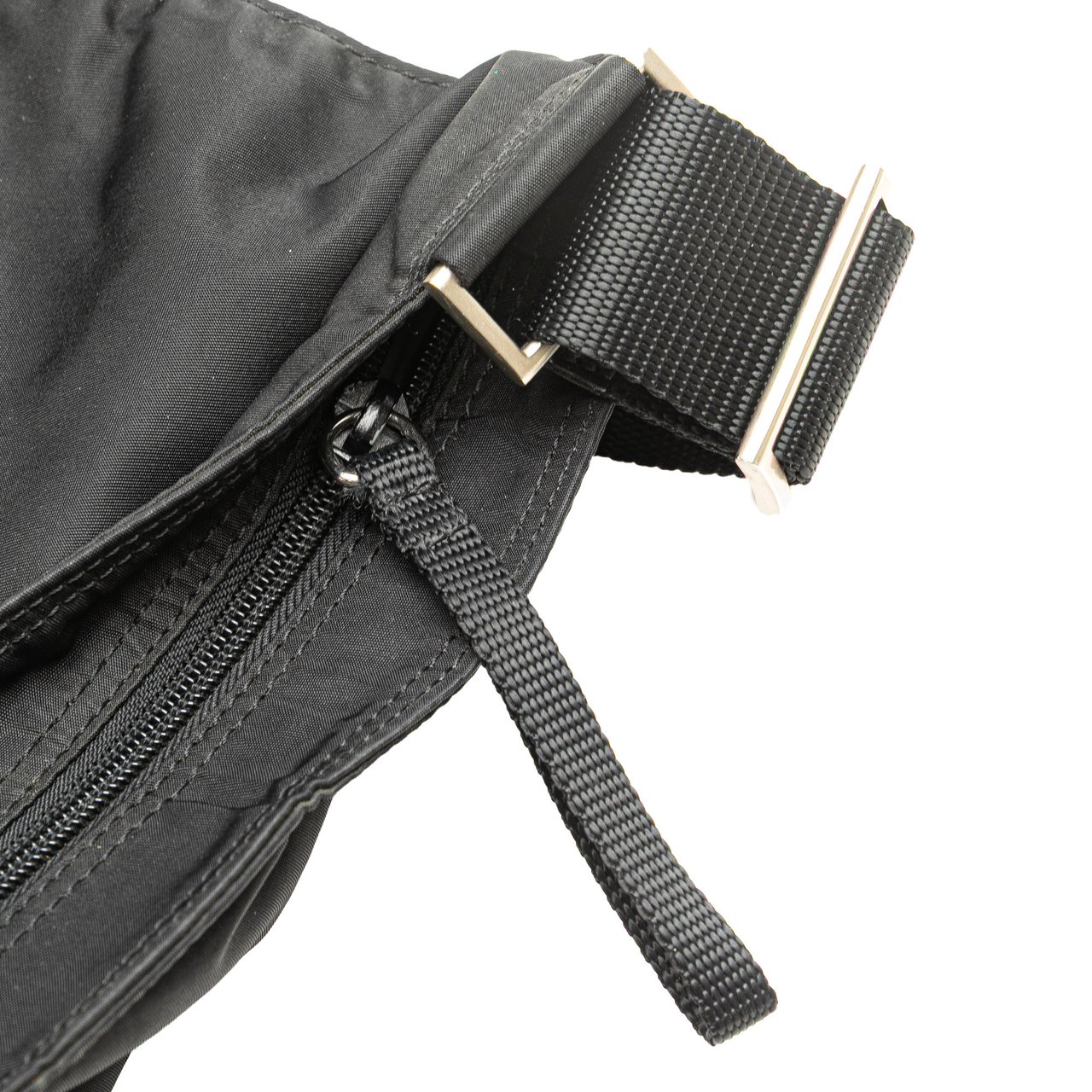 Prada Tessuto Zip Top Crossbody Zwart