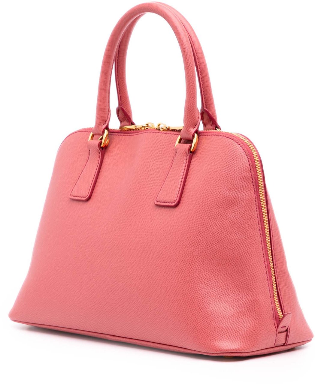 Prada Medium Saffiano Lux Promenade Satchel Roze