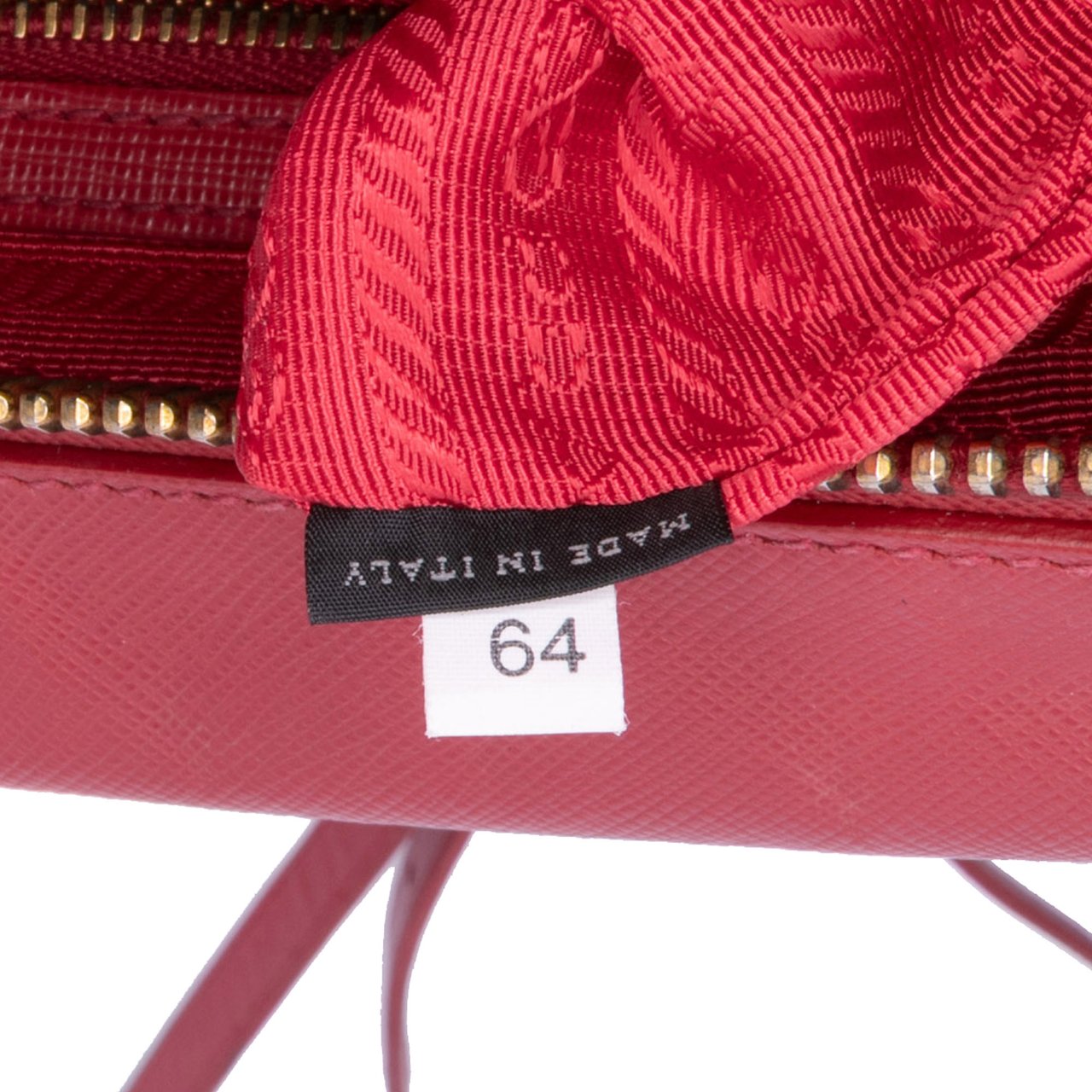 Prada Saffiano Lux Convertible Bowler Bag Rood
