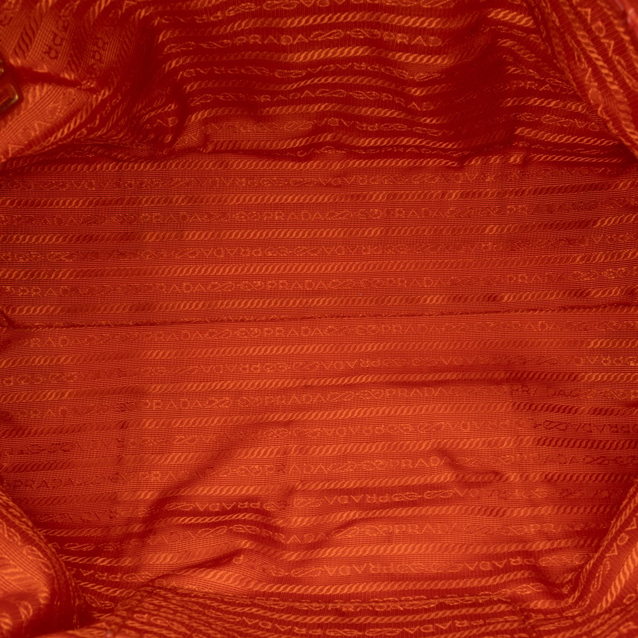 Prada Vitello Shine Bauletto Satchel Oranje