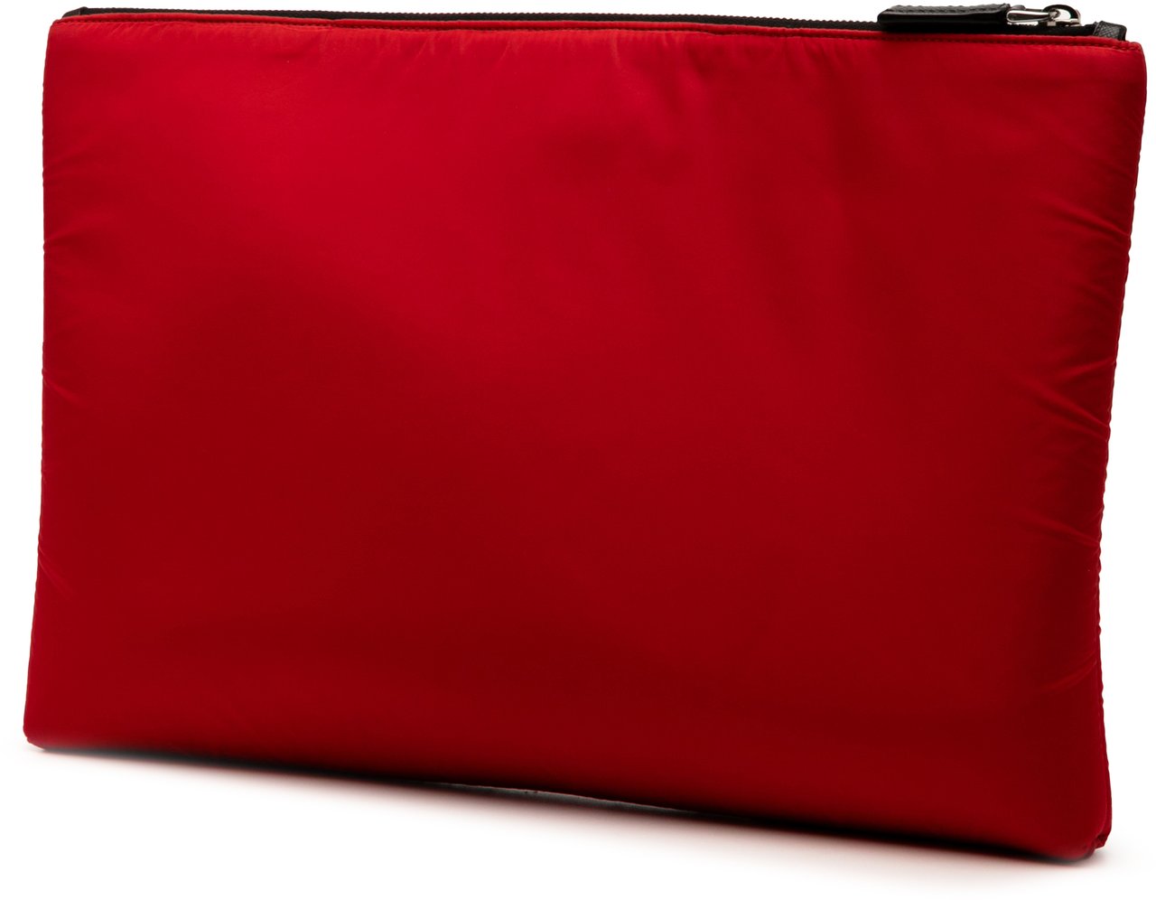 Prada Tessuto Soft Zip Clutch Rood