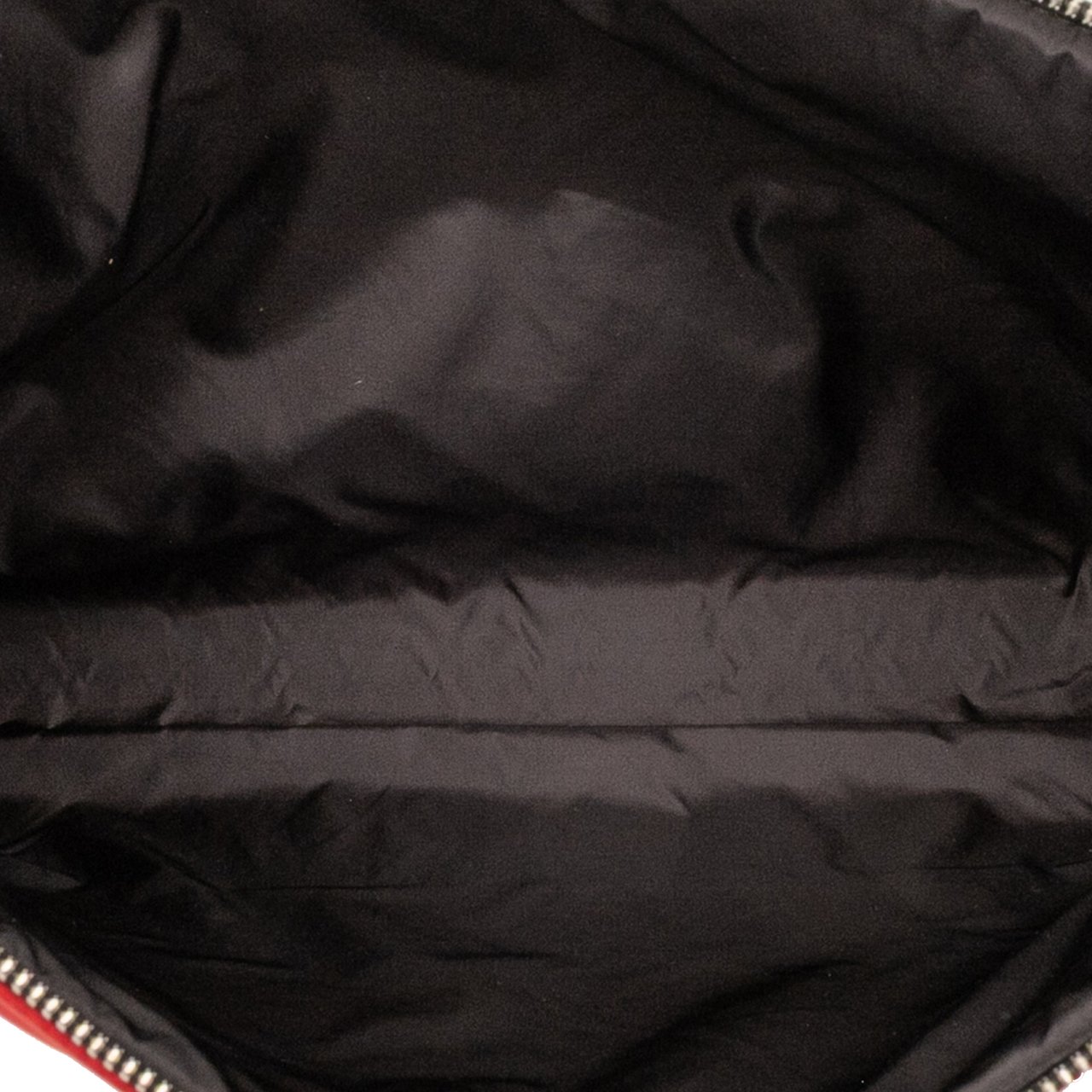 Prada Tessuto Soft Zip Clutch Rood