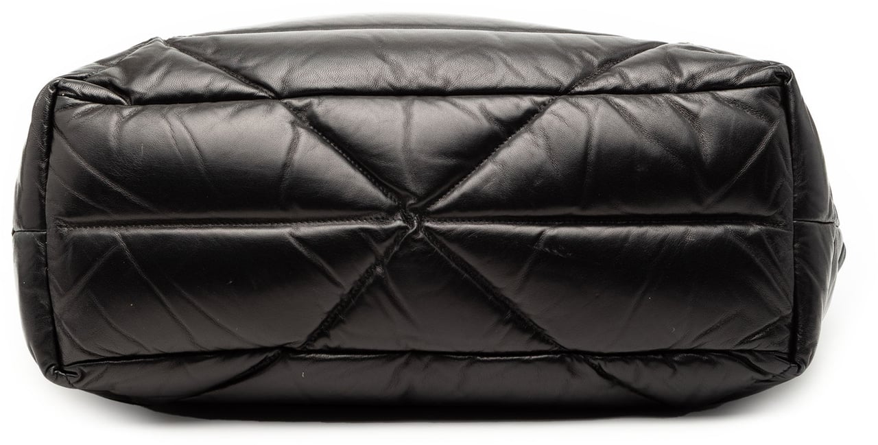 Prada Large Quilted Nappa Padded Tote Zwart