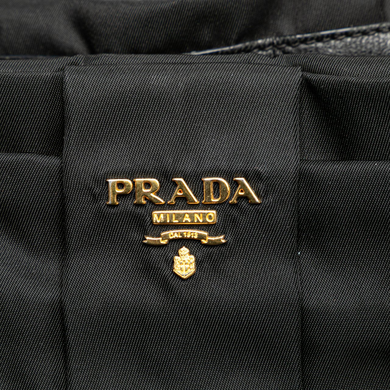 Prada Tessuto Fiocco Bow Handbag Zwart