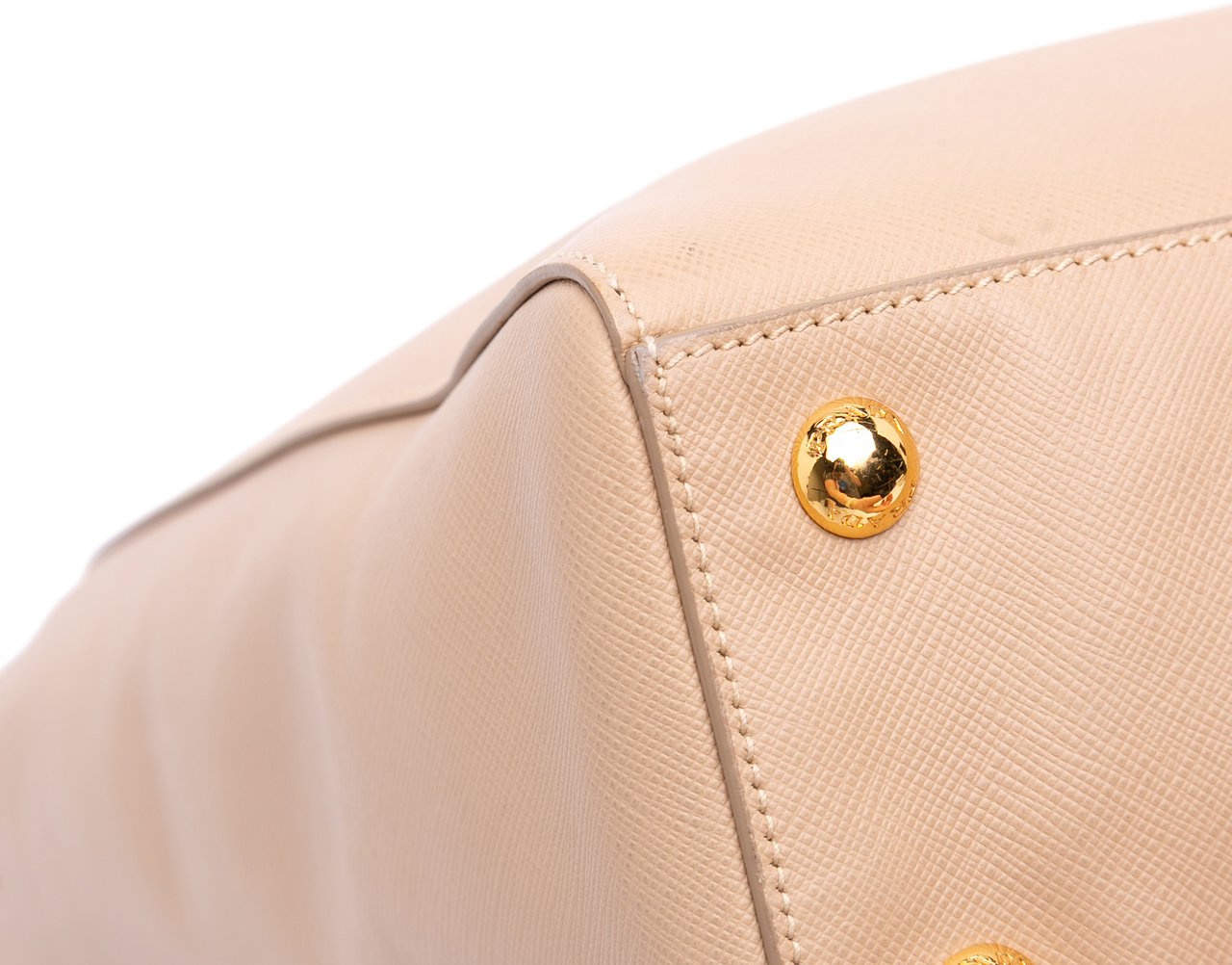 Prada Saffiano Lux Satchel Bruin