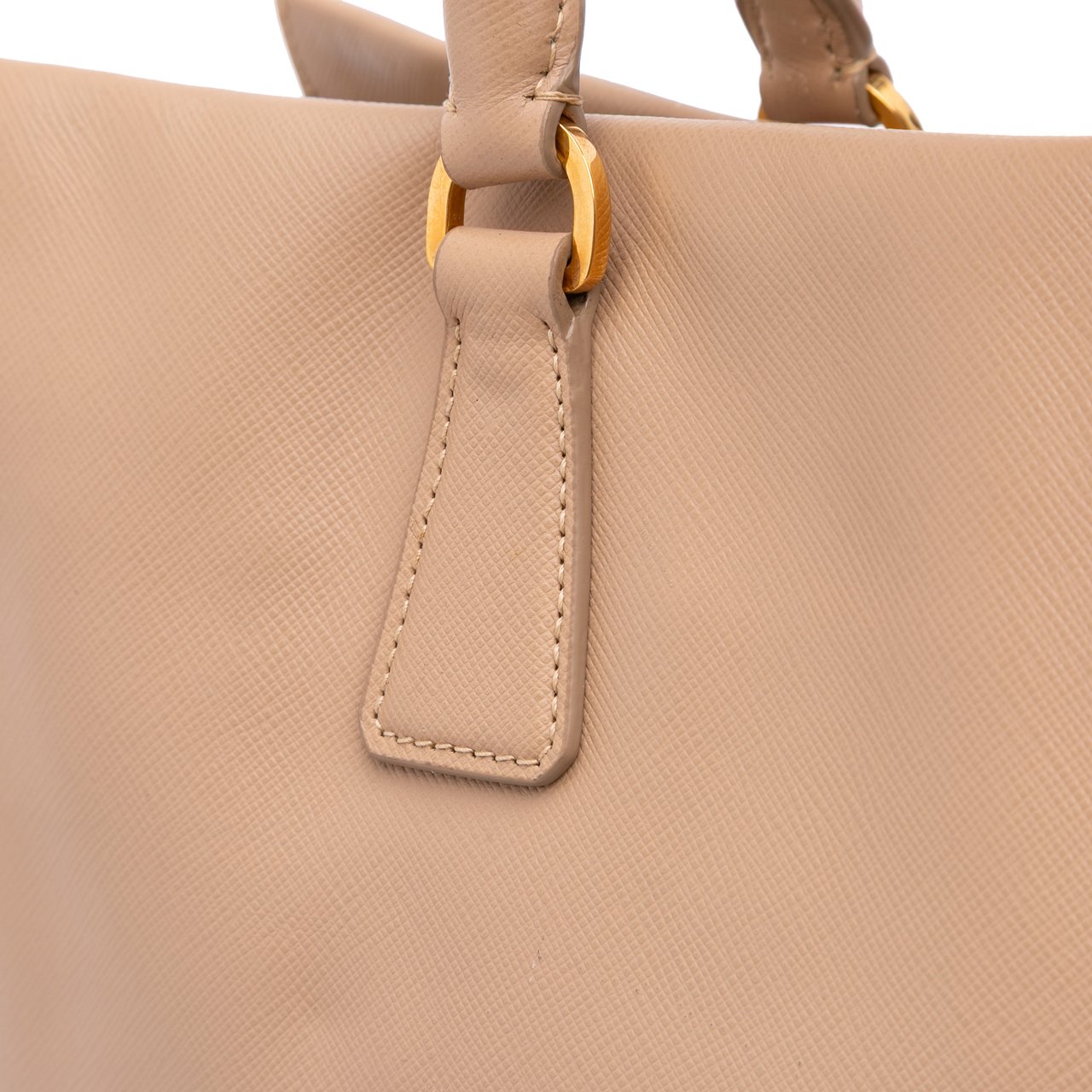 Prada Saffiano Lux Satchel Bruin