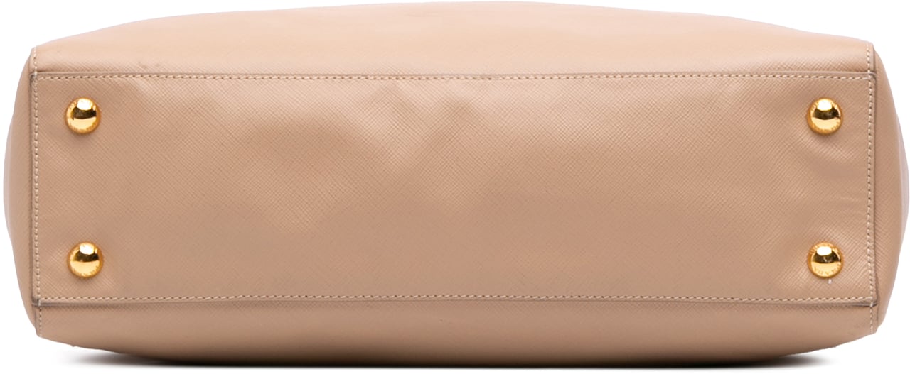 Prada Saffiano Lux Satchel Bruin