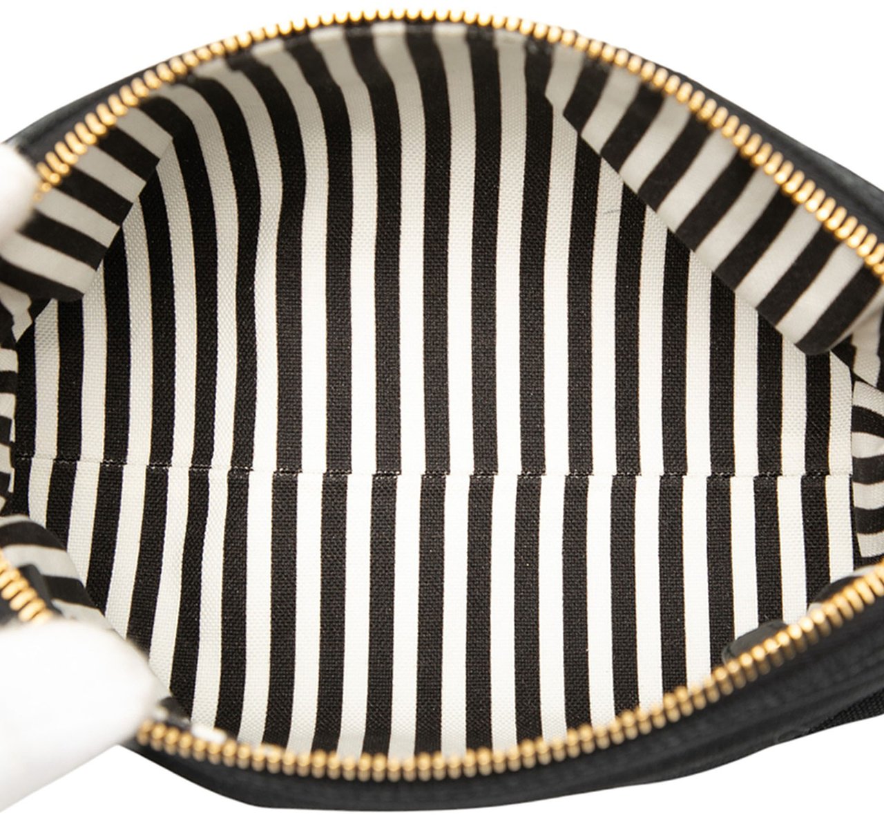 Prada Canvas Canapa Logo Pouch Zwart