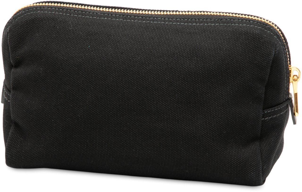 Prada Canvas Canapa Logo Pouch Zwart