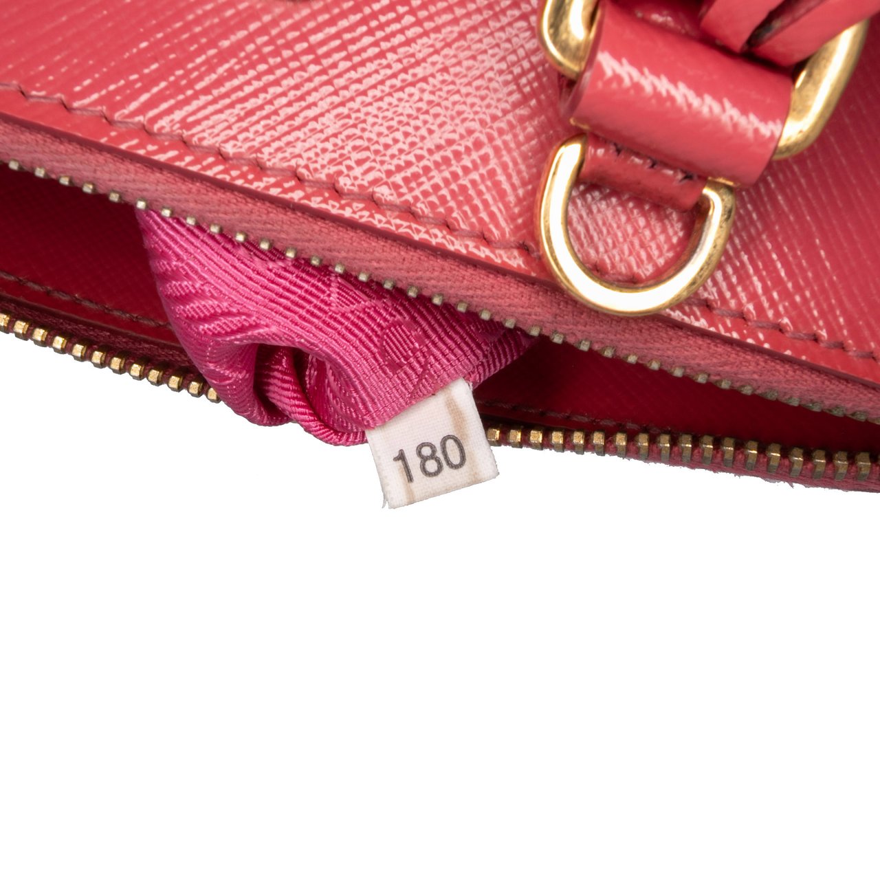 Prada Limited Edition Small Saffiano Vernice Promenade Satchel Roze