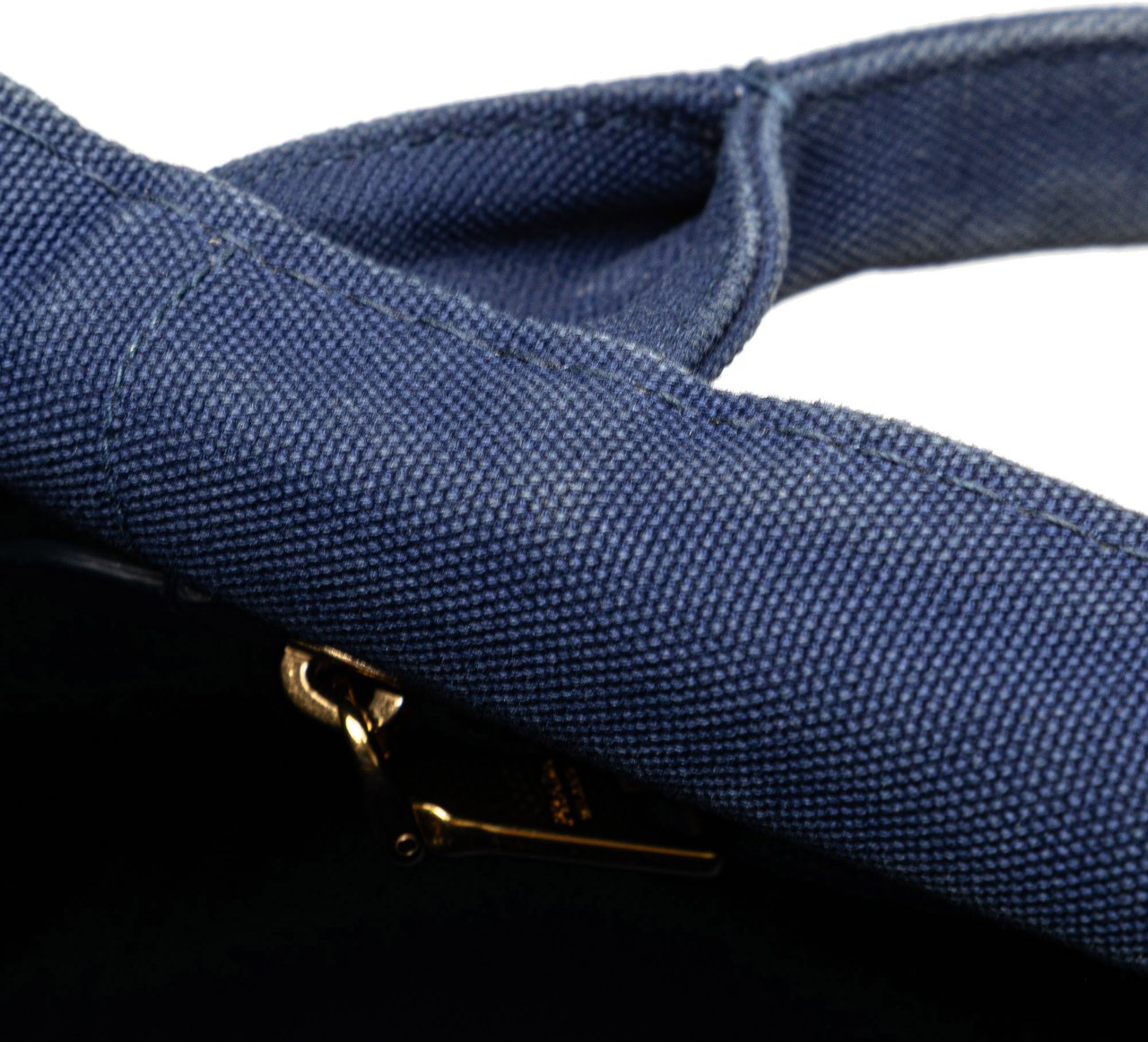 Prada Canvas Canapa Logo Satchel Blauw