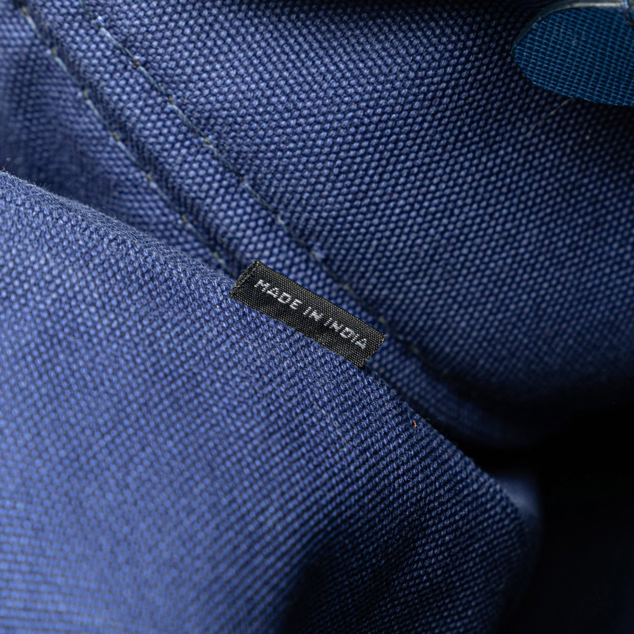 Prada Canvas Canapa Logo Satchel Blauw