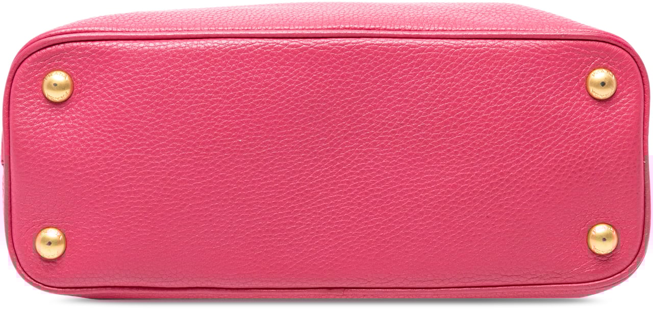 Prada Vitello Daino Dome Satchel Roze