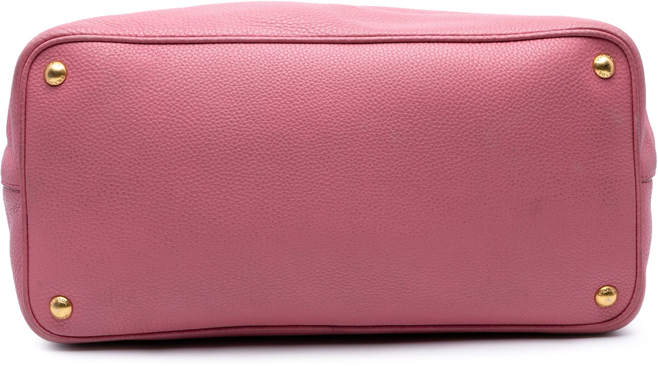 Prada Vitello Daino Open Convertible Tote Roze