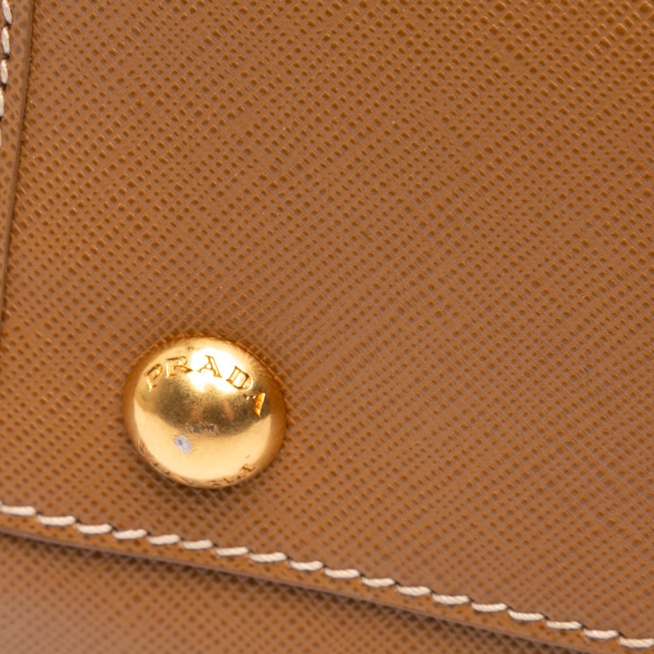 Prada Saffiano Trimmed Canvas Canapa Satchel Bruin