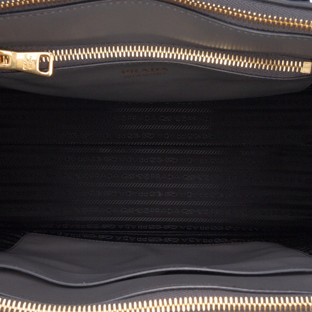 Prada Saffiano and City Calf Paradigme Bag Grijs