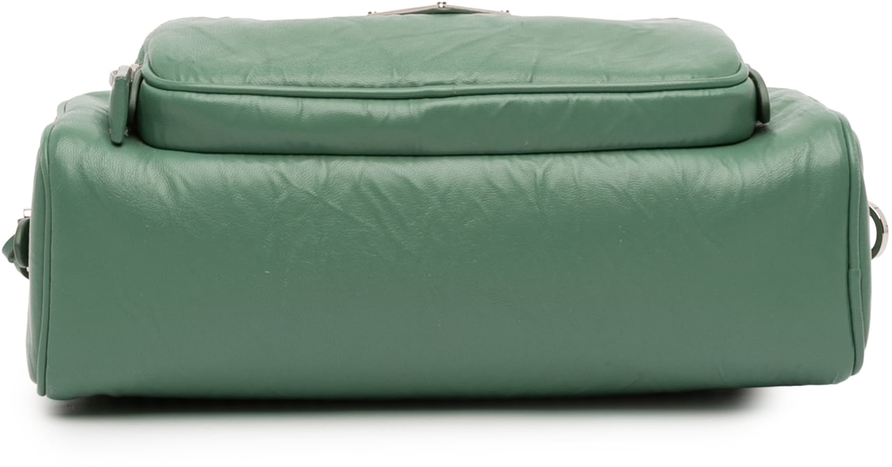 Prada Nappa Antique Multi Pocket Crossbody Groen