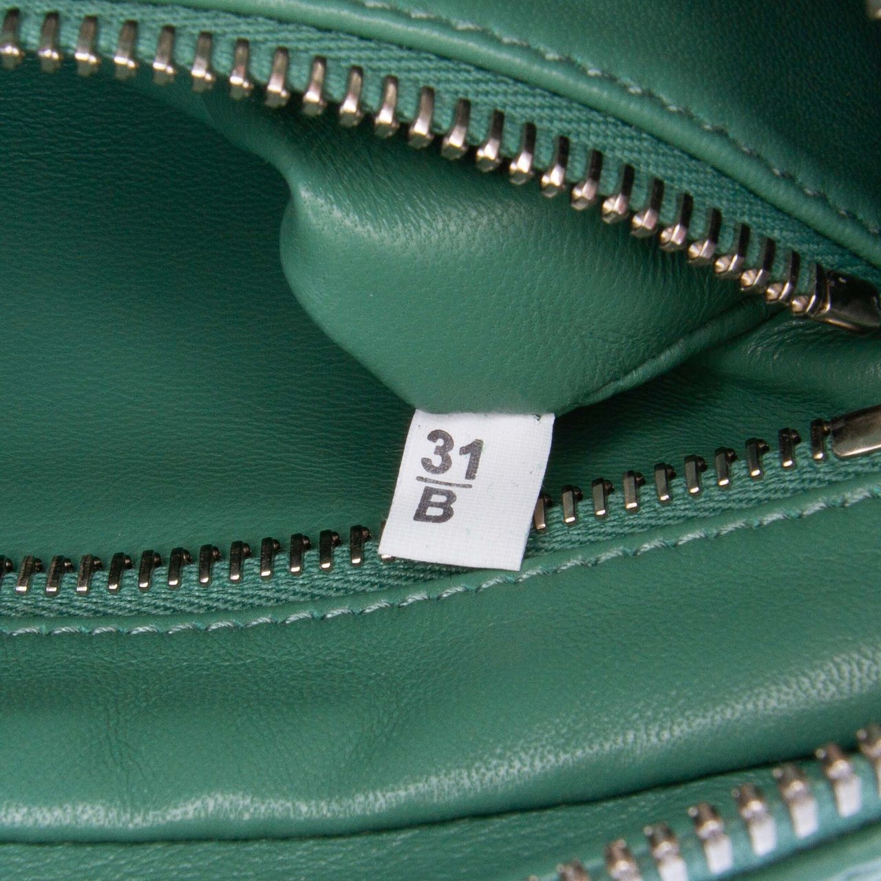 Prada Nappa Antique Multi Pocket Crossbody Groen
