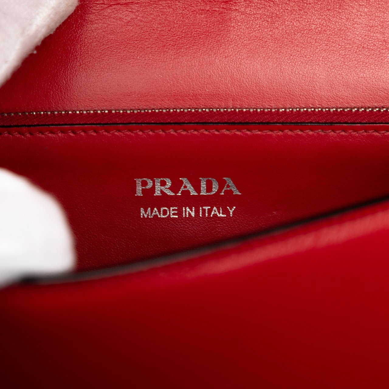 Prada City Calf and Saffiano Elektra Crossbody Rood
