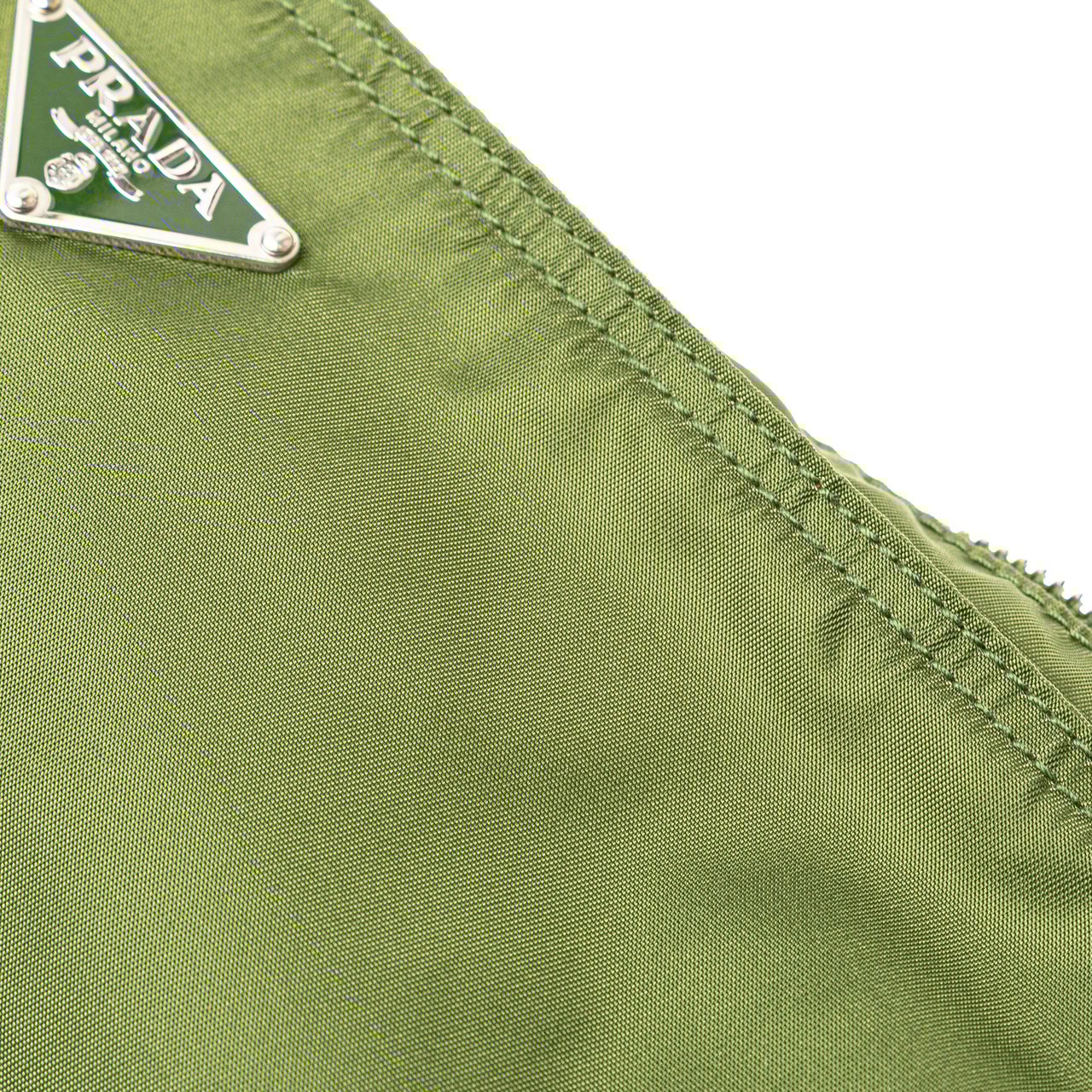 Prada Tessuto Zip Top Crossbody Groen