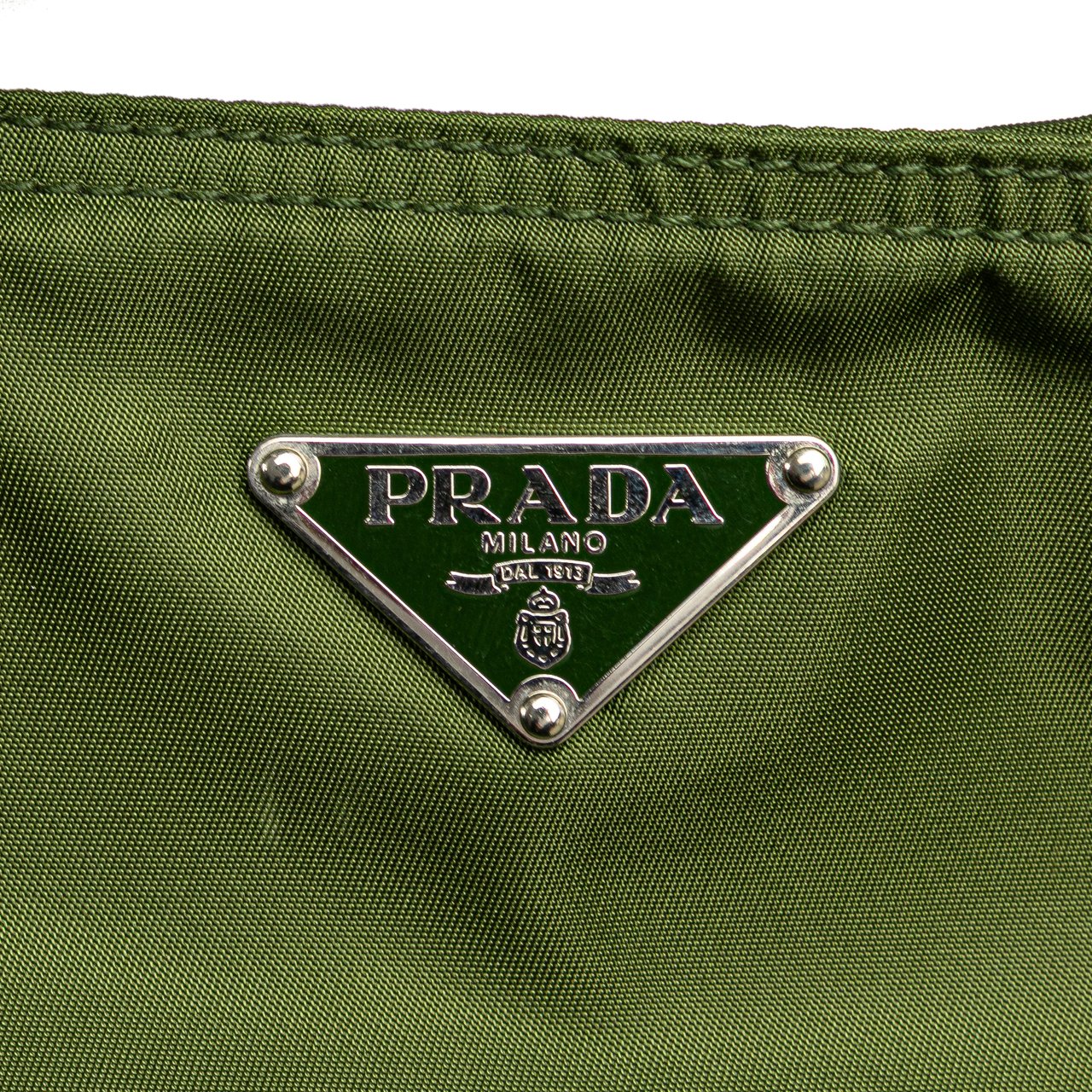 Prada Tessuto Zip Top Crossbody Groen