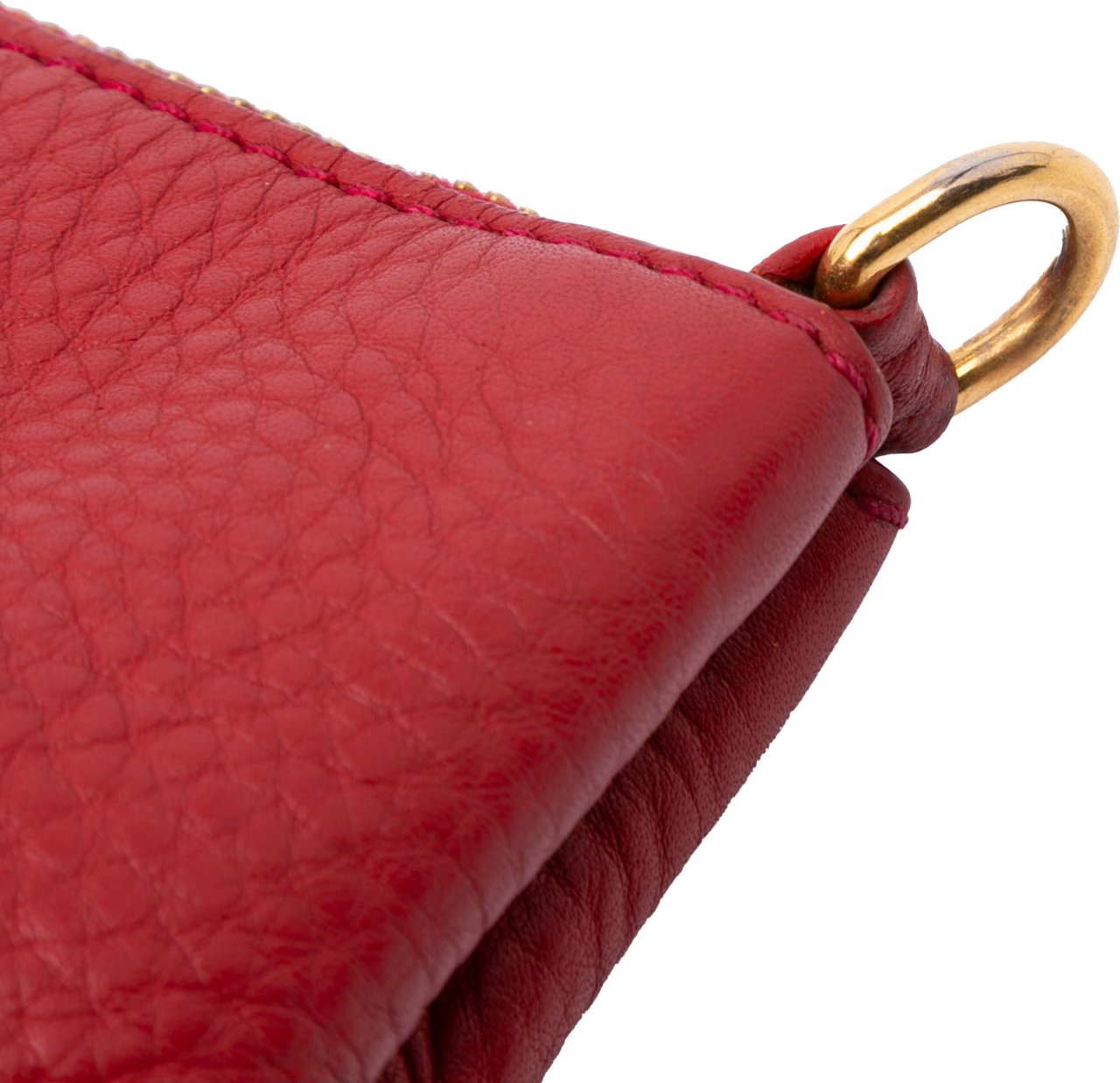Prada Vitello Daino Crossbody Rood