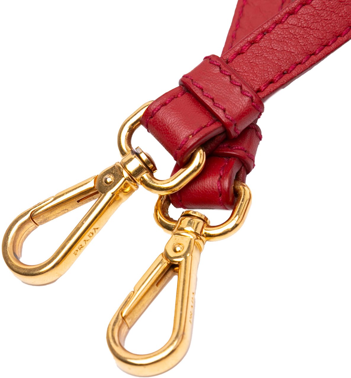 Prada Vitello Daino Crossbody Rood