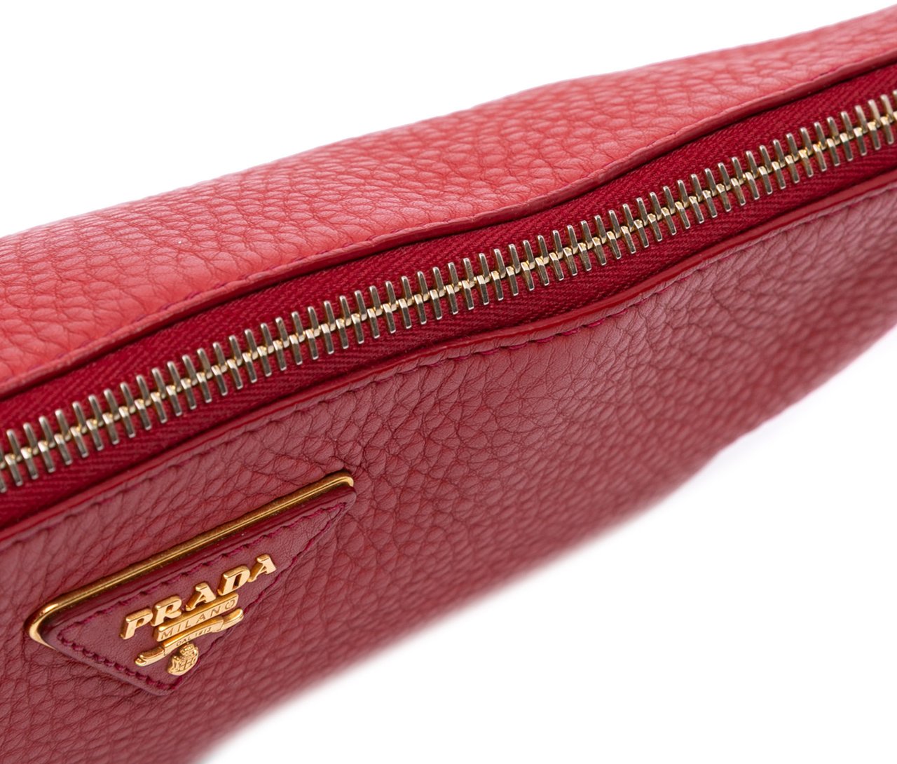 Prada Vitello Daino Crossbody Rood