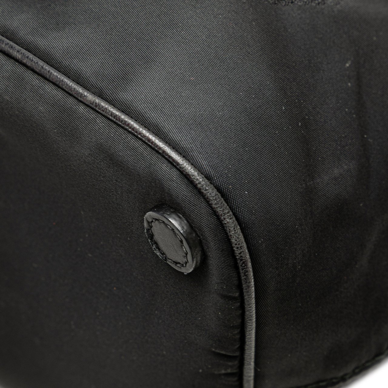 Prada Tessuto Canapa Logo Bow Satchel Zwart