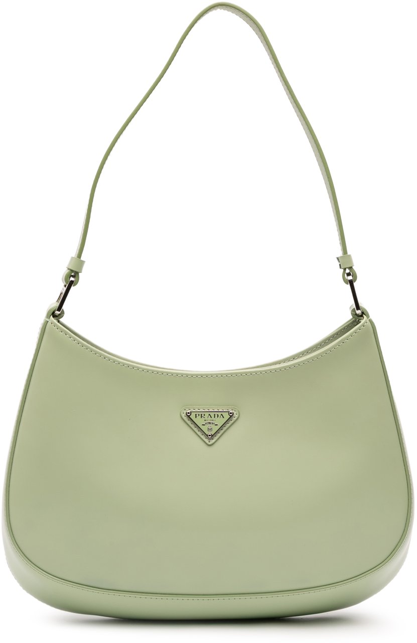 Prada Spazzolato Cleo Shoulder Bag Groen