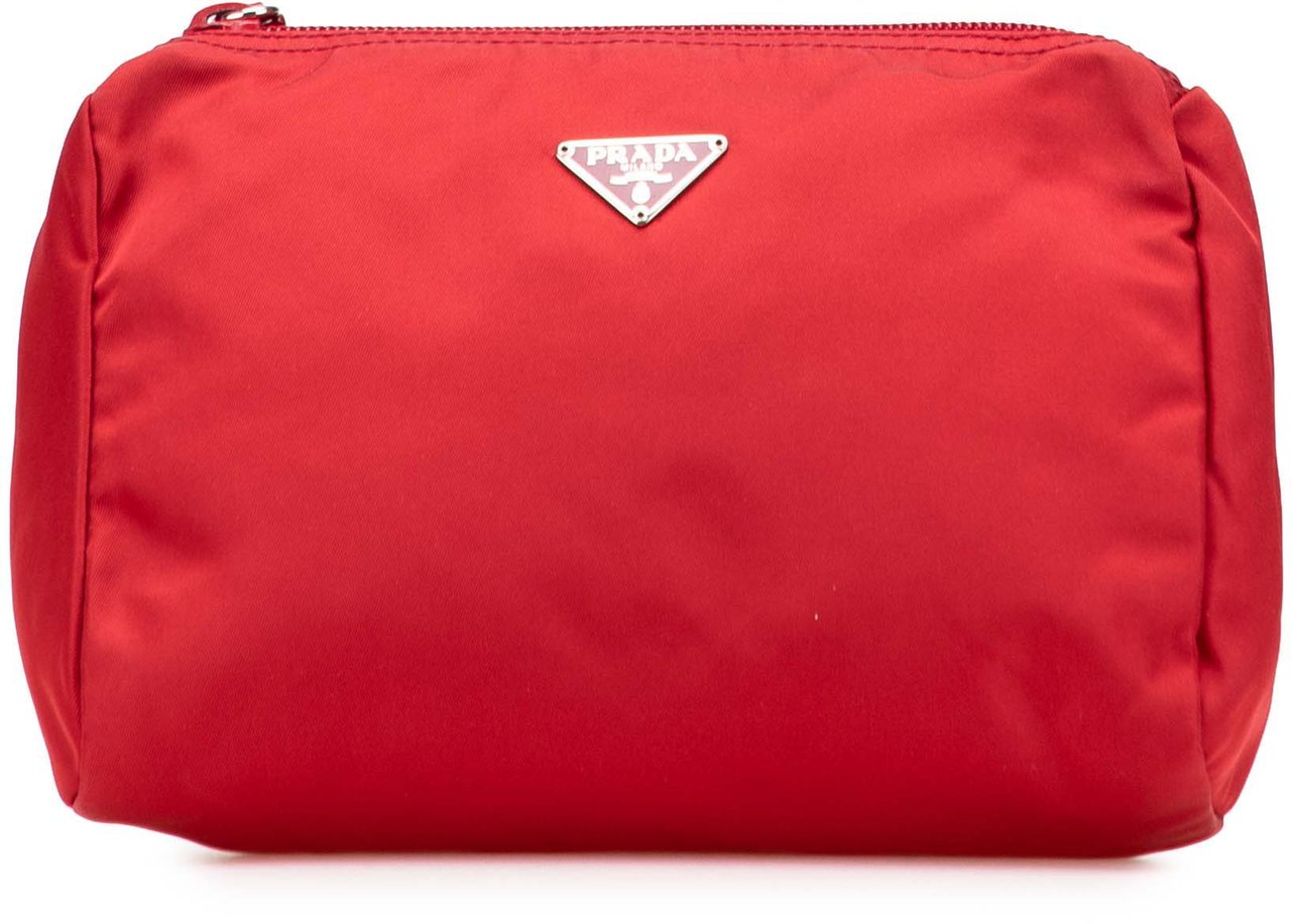 Prada Tessuto Pouch Rood