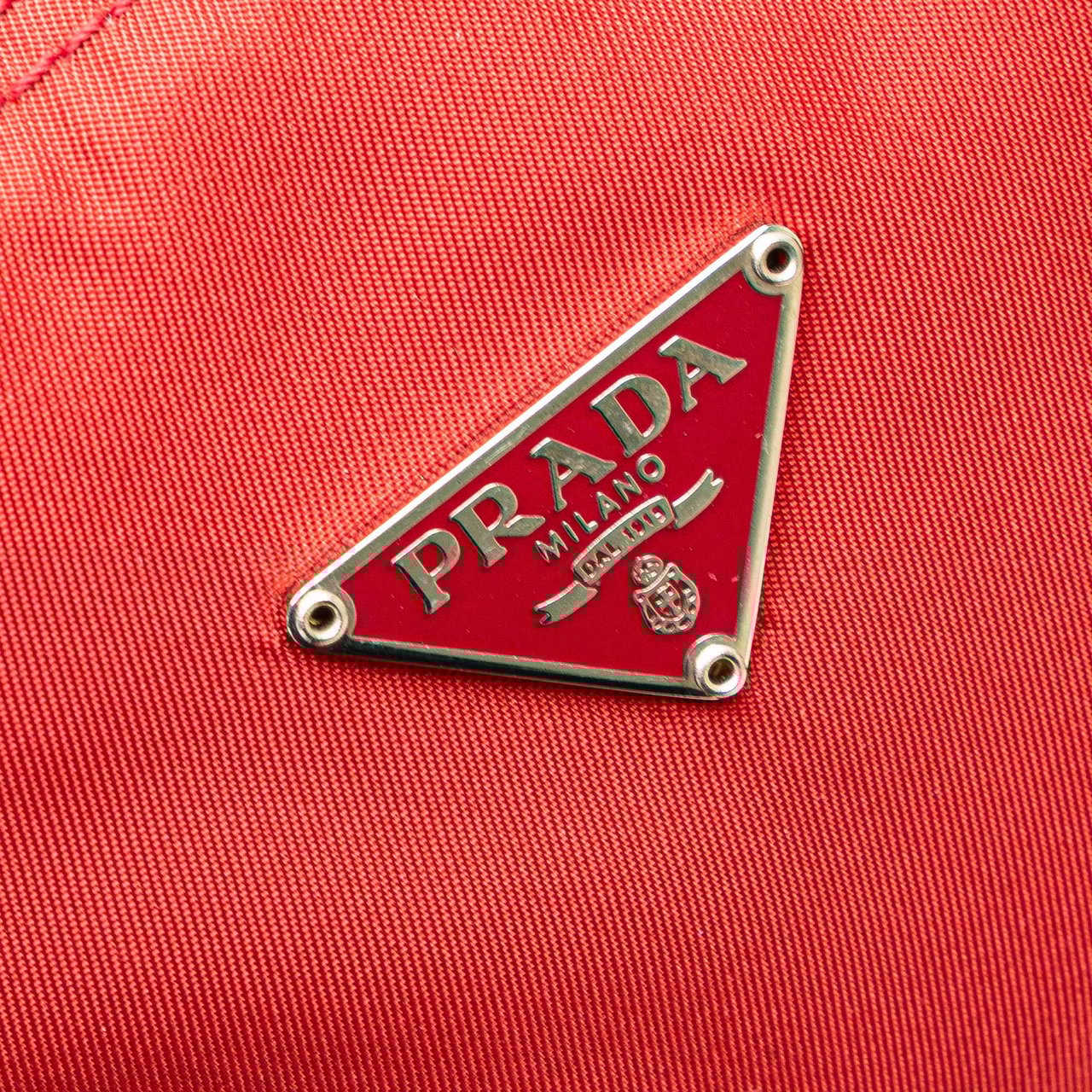 Prada Tessuto Pouch Rood