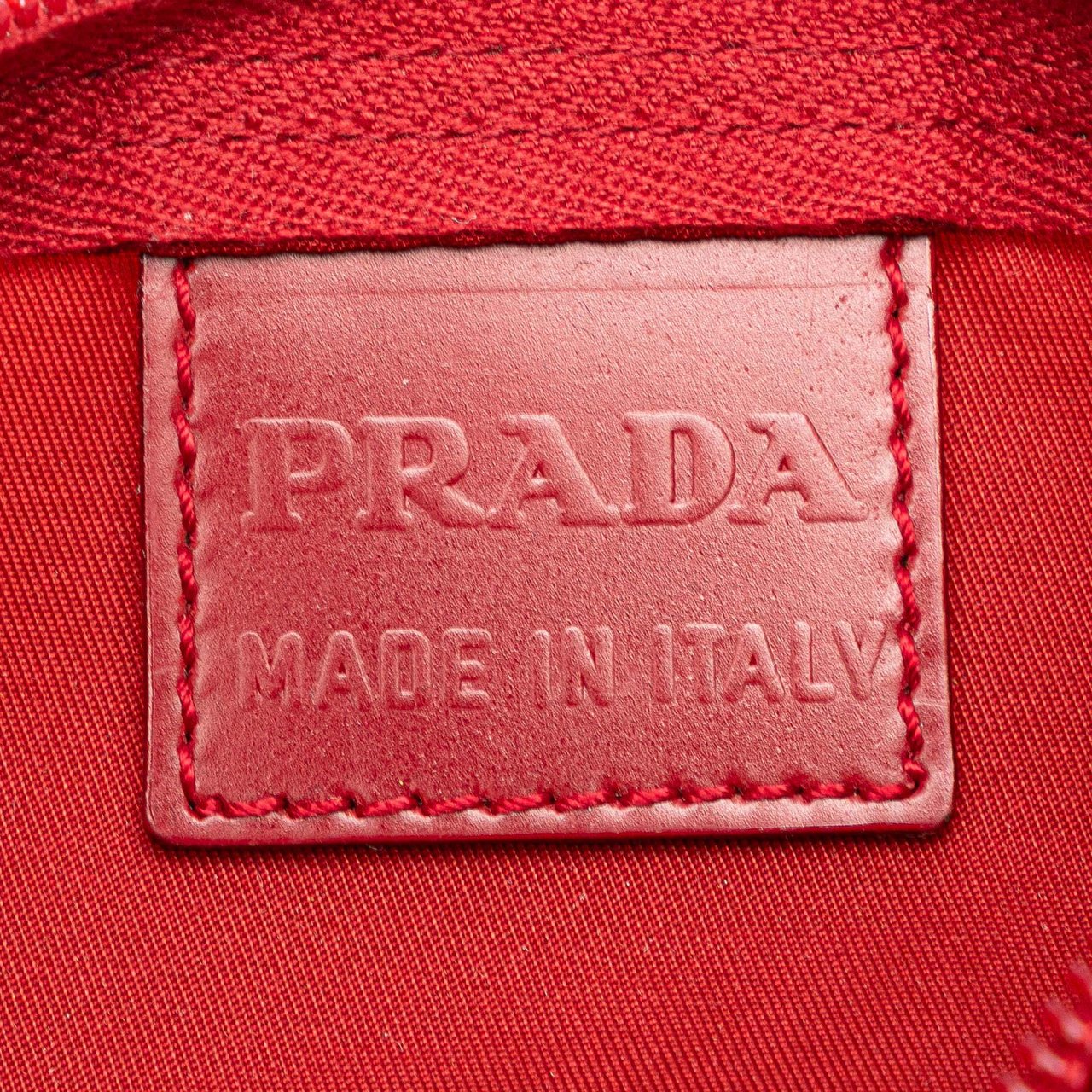 Prada Tessuto Pouch Rood