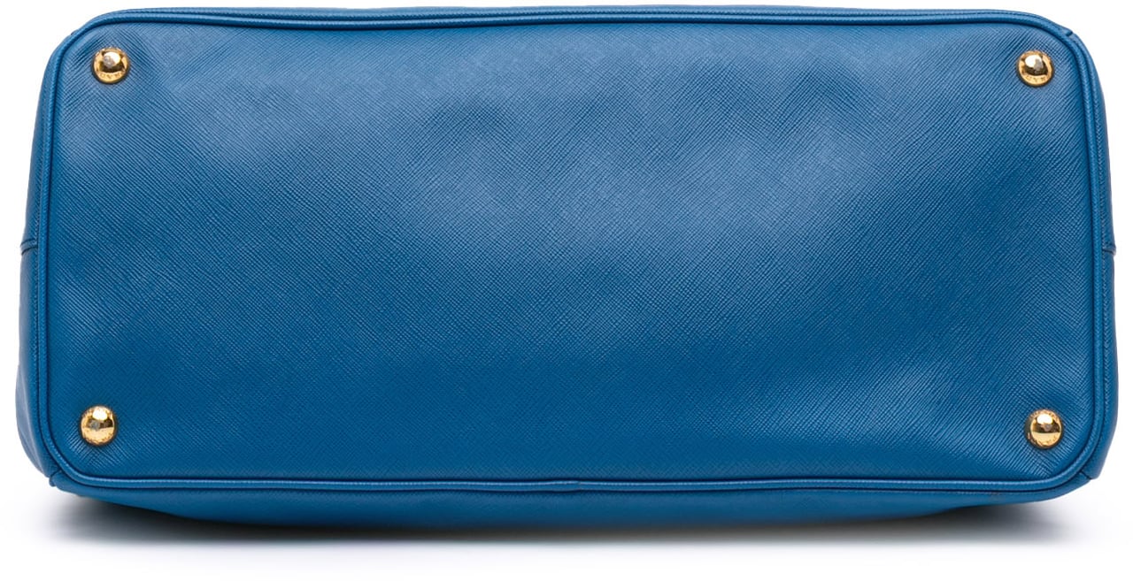 Prada Medium Saffiano Lux Galleria Satchel Blauw