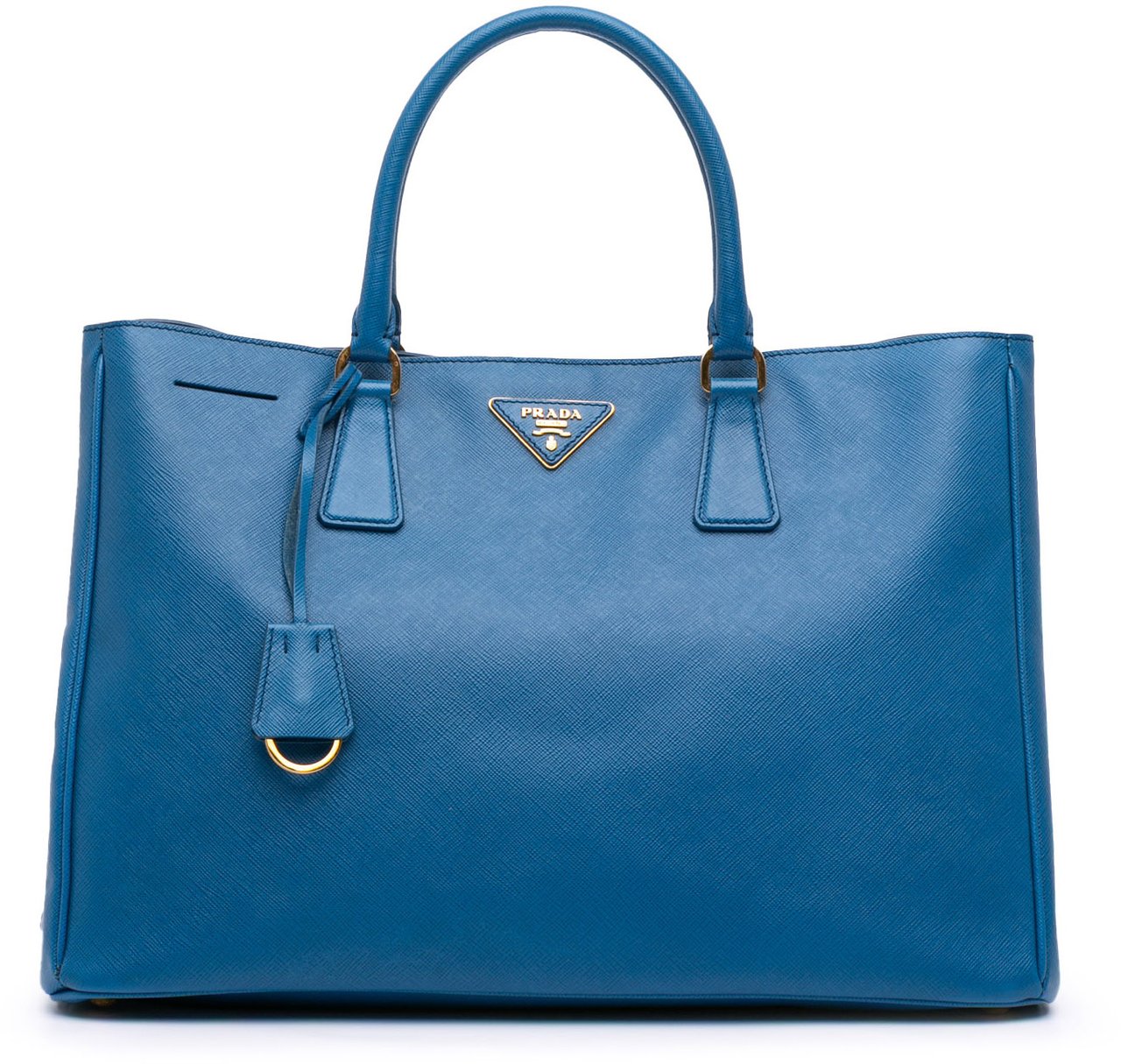 Prada Medium Saffiano Lux Galleria Satchel Blauw