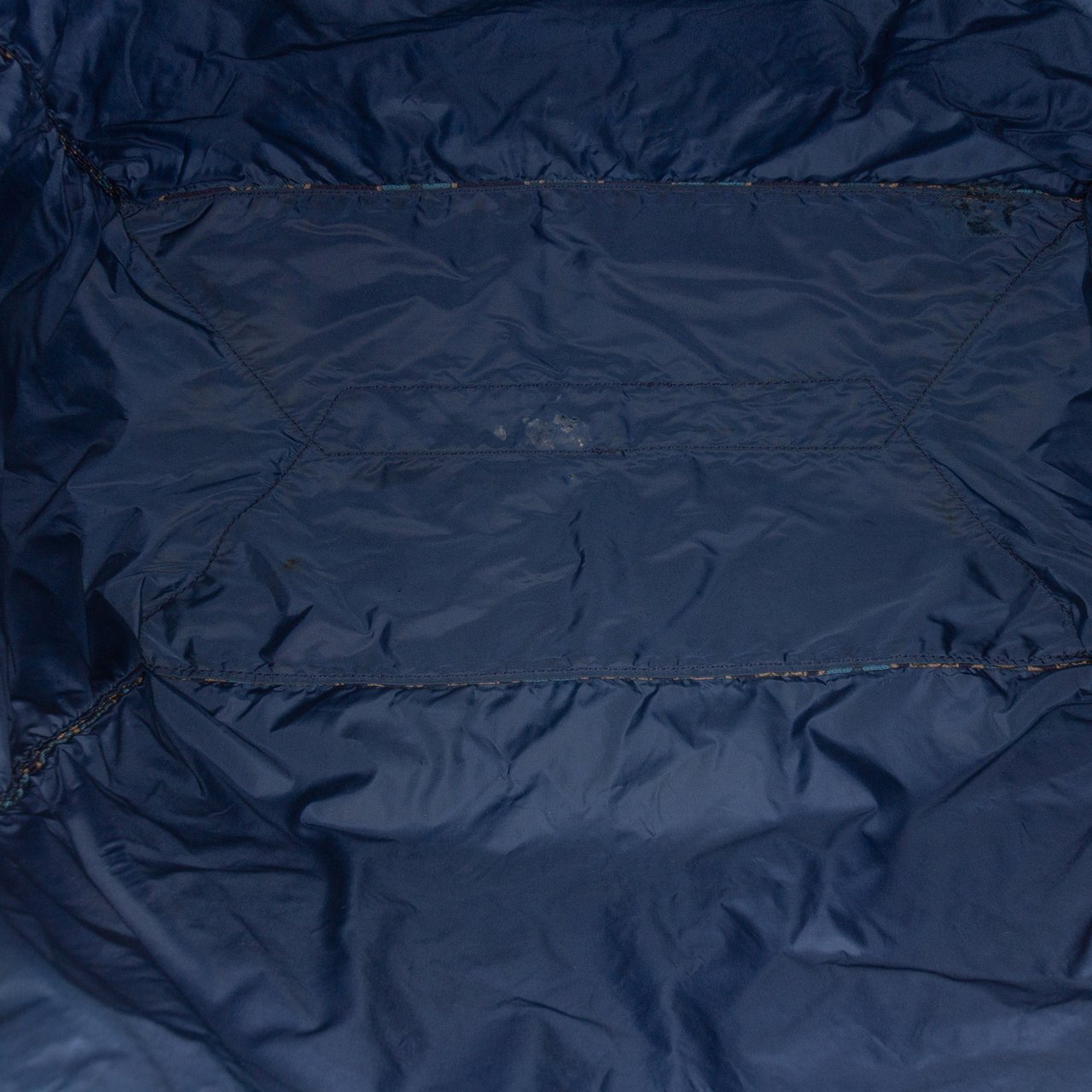 Prada Tessuto Stampato Tote Blauw