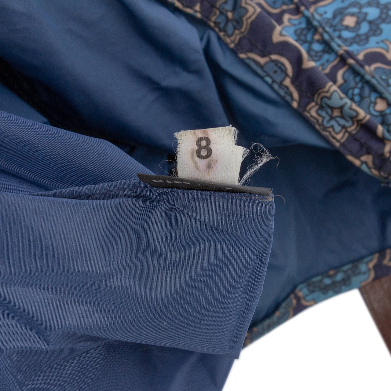 Prada Tessuto Stampato Tote Blauw