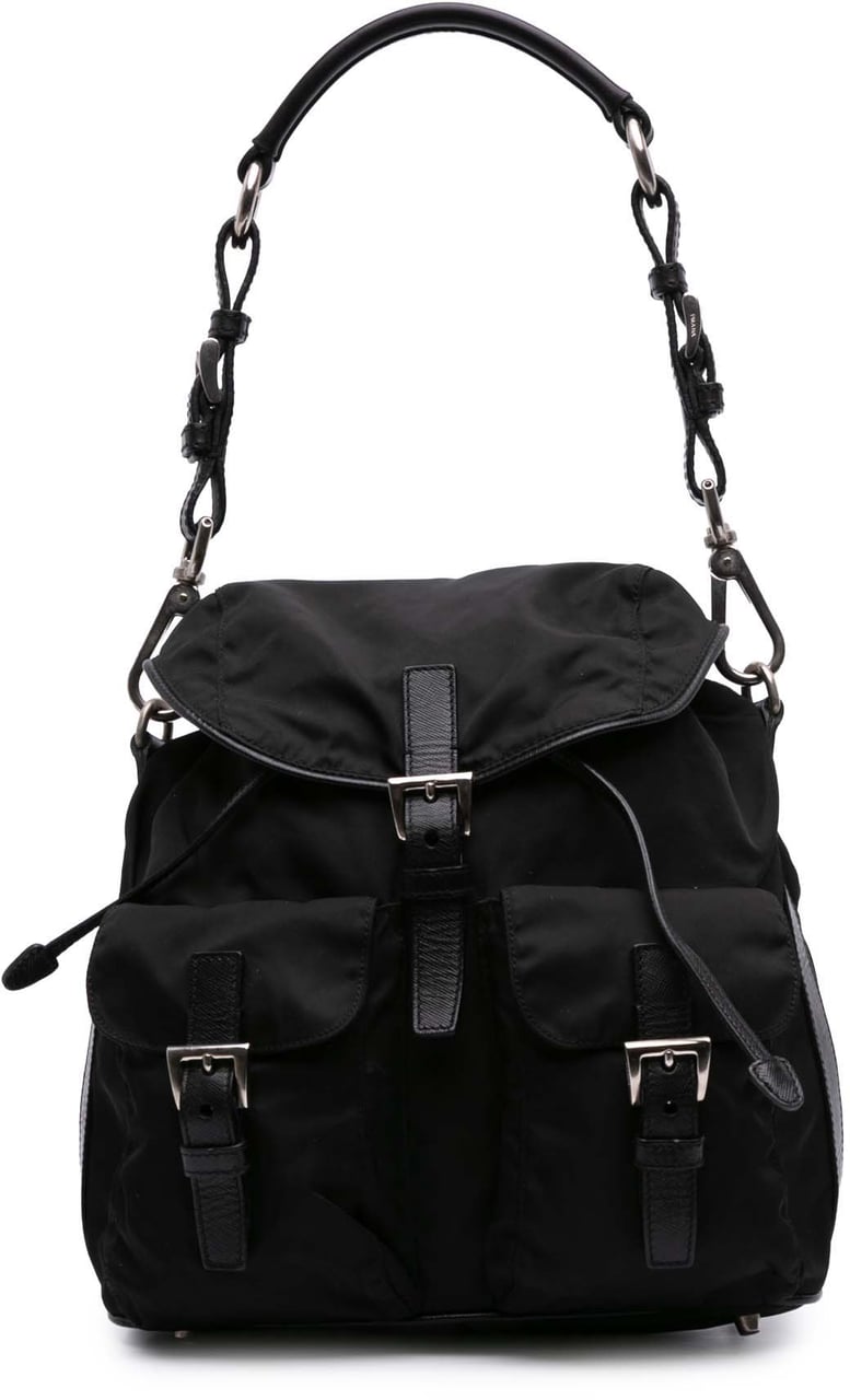 Prada Tessuto Shoulder Bag Zwart